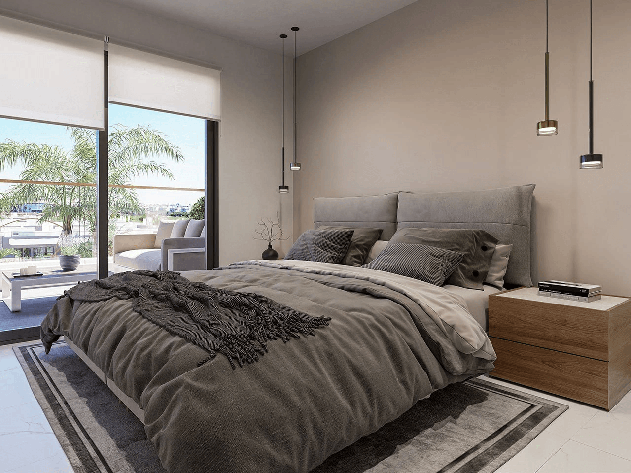 Penthouses avec 3 chambres, 2 salles de bain, toit-terrasse, parking privé, piscines communes et jacuzzis chauffés