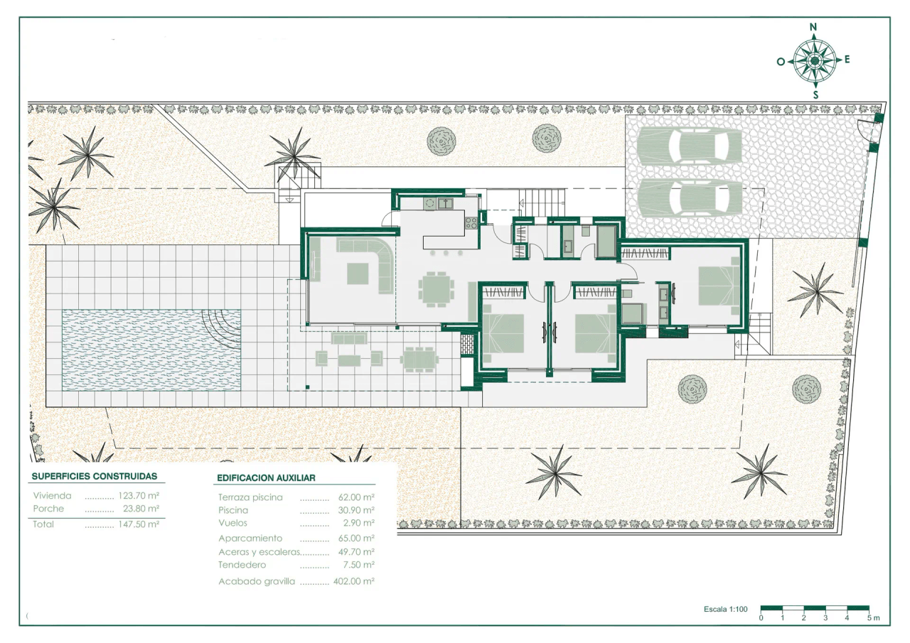 Projet de villa de plain-pied à vendre à Benissa