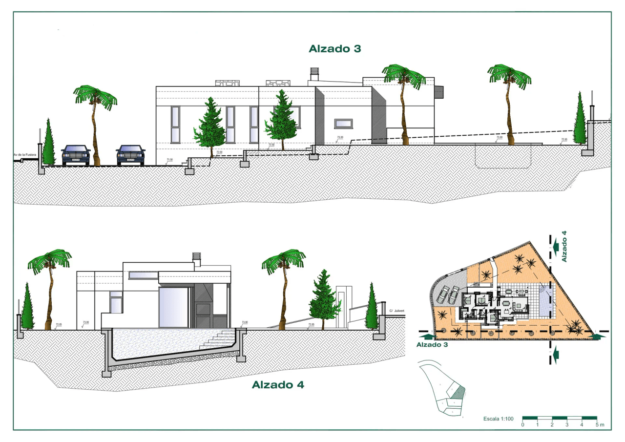 Projet de villa de plain-pied à vendre à Benissa