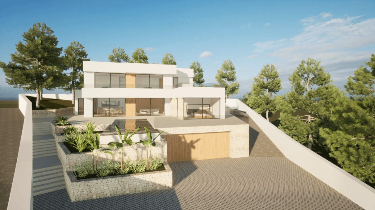Projet de superbe villa moderne à vendre à Moraira
