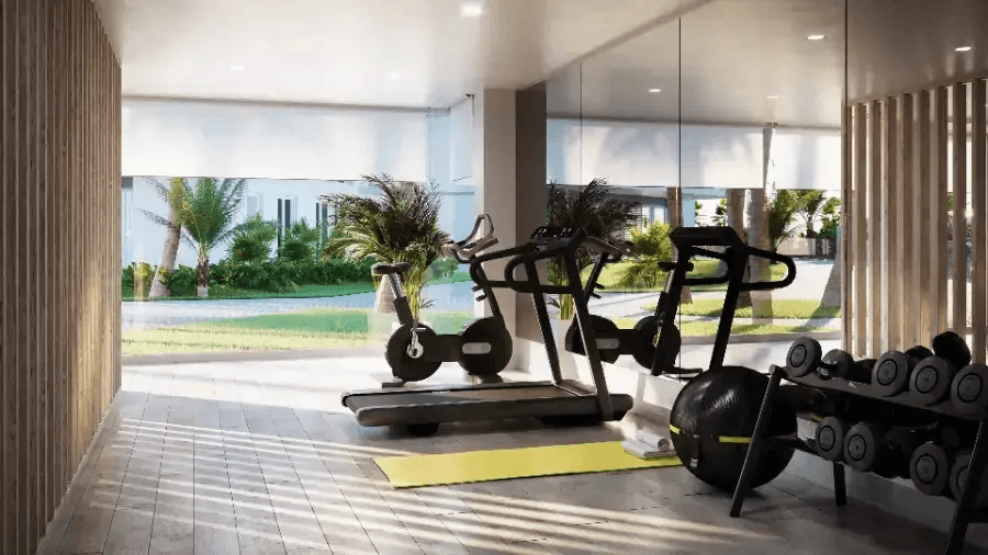 Appartement neuf exclusif de 3 chambres avec piscine, place de garage et débarras