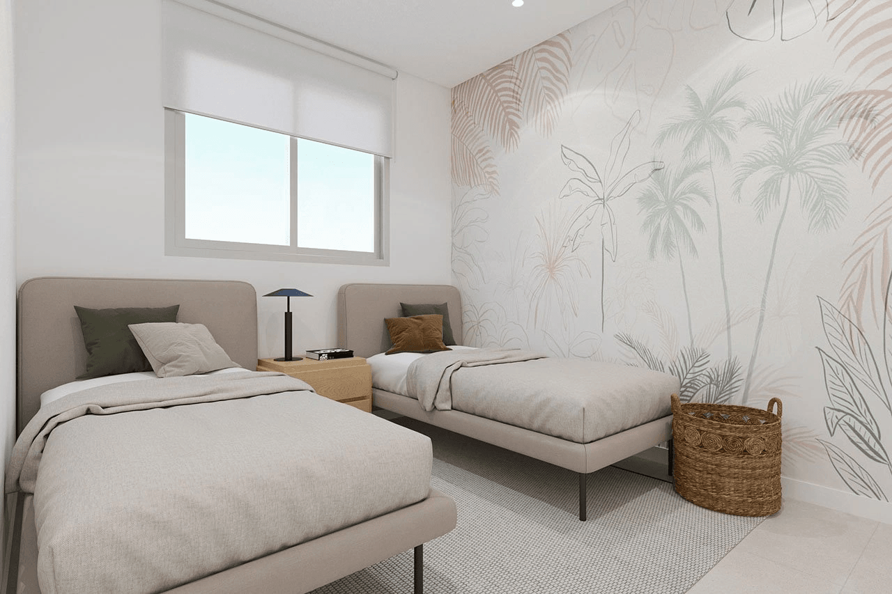 Áticos de 2 dormitorios y 2 baños con solario, preinstalación aire acondicionado, vistas al mar y piscina comunitaria a tan sólo 100 m de la playa