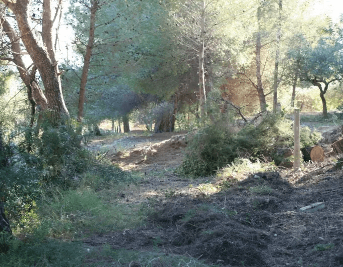 Terrain rustique avec vue mer à vendre à Benitachell