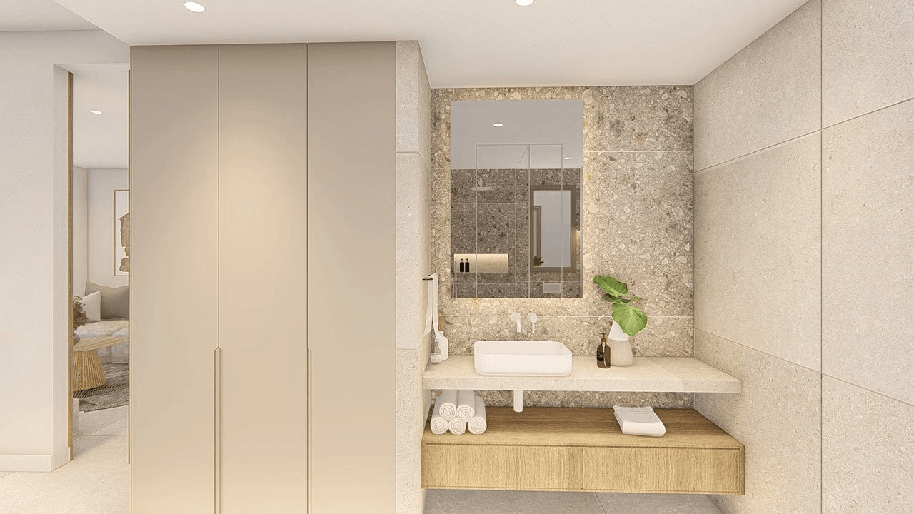 Appartements de 3 chambres y 2 salles de bain dans un complexe privé avec piscine communautaires