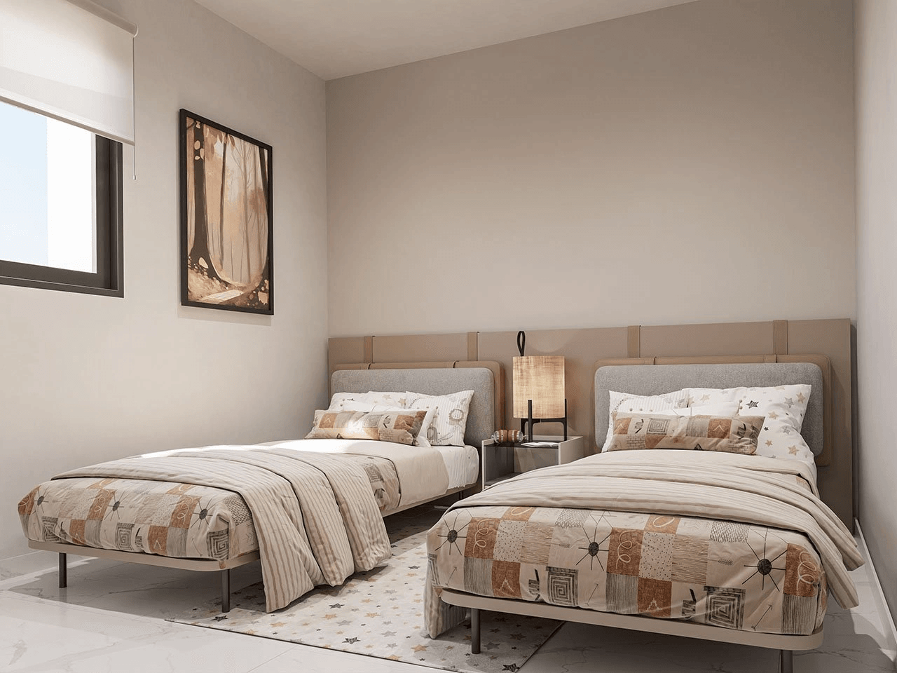 Penthouses avec 2 chambres, 1 - 2 salles de bain, toit-terrasse, parking privé, piscines communes et jacuzzis chauffés
