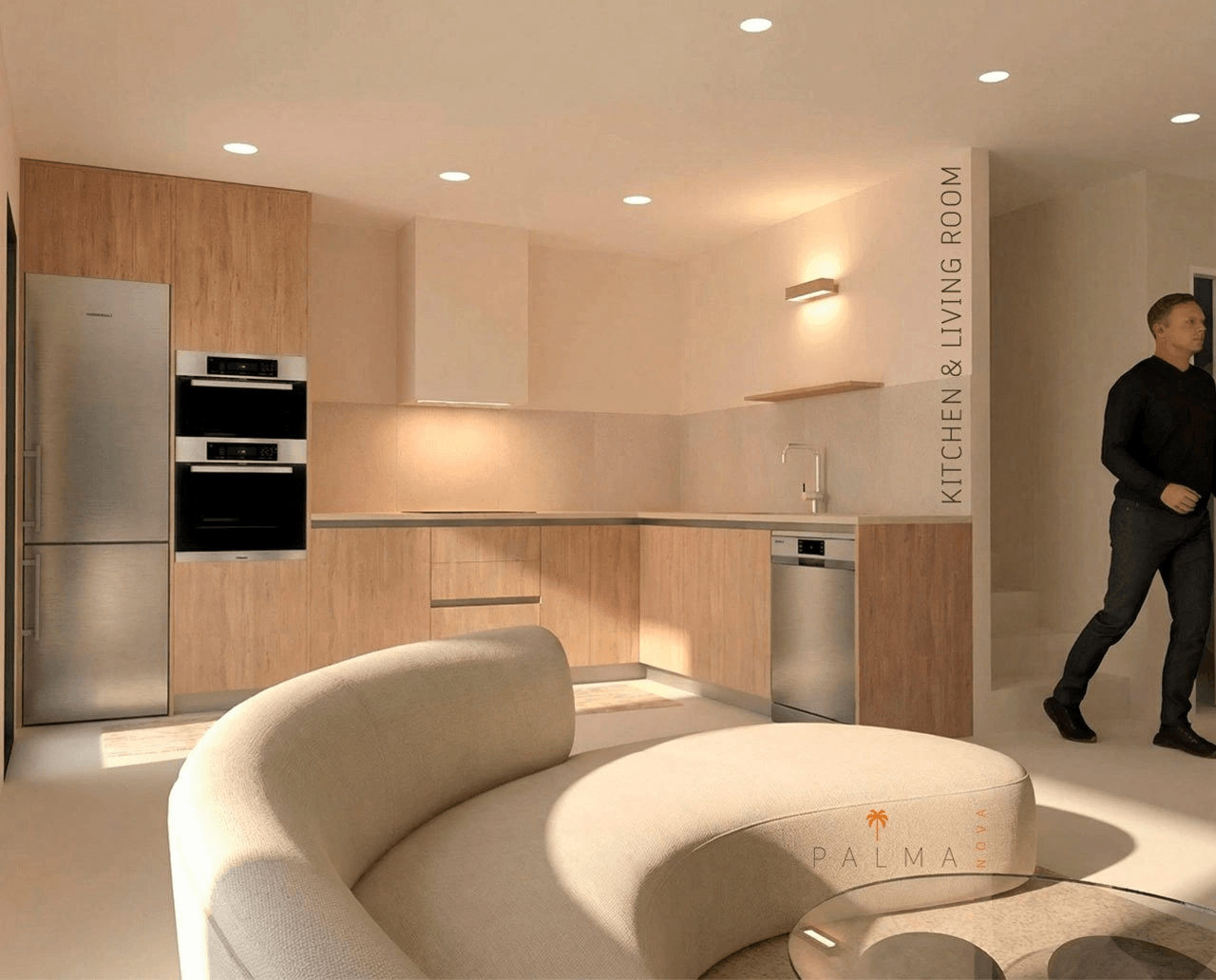 Villas jumelées avec 3 chambres, 2 salles de bains, WC invités, terrasse sur le toit, place de parking et piscine privée en option