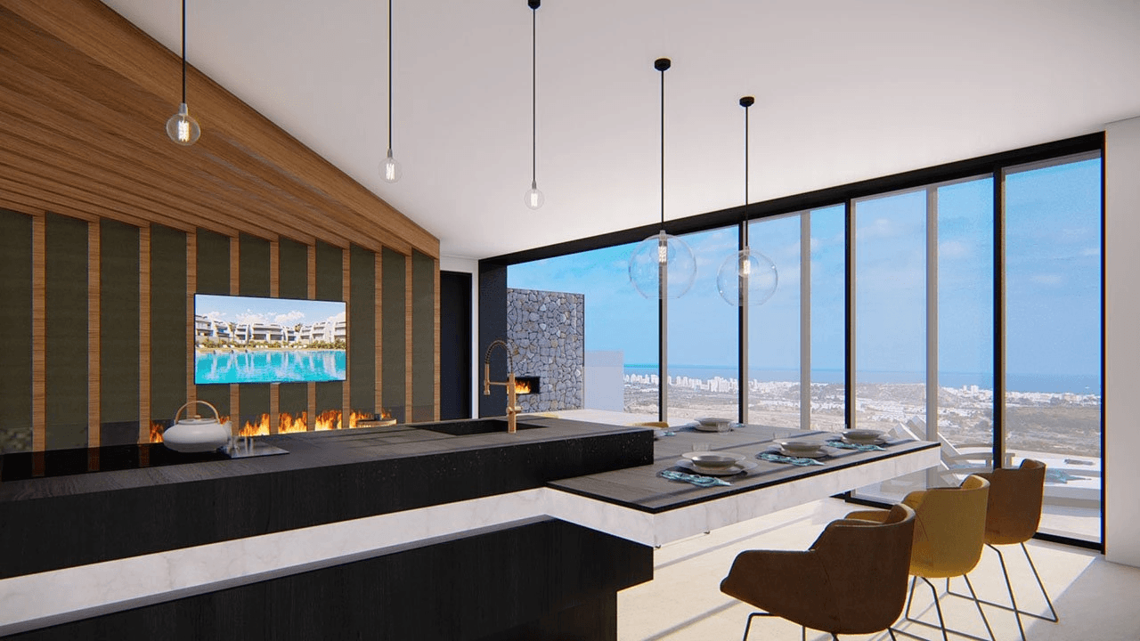 Villas spacieuses et exclusives avec piscine à débordement, garage et vue sur la mer