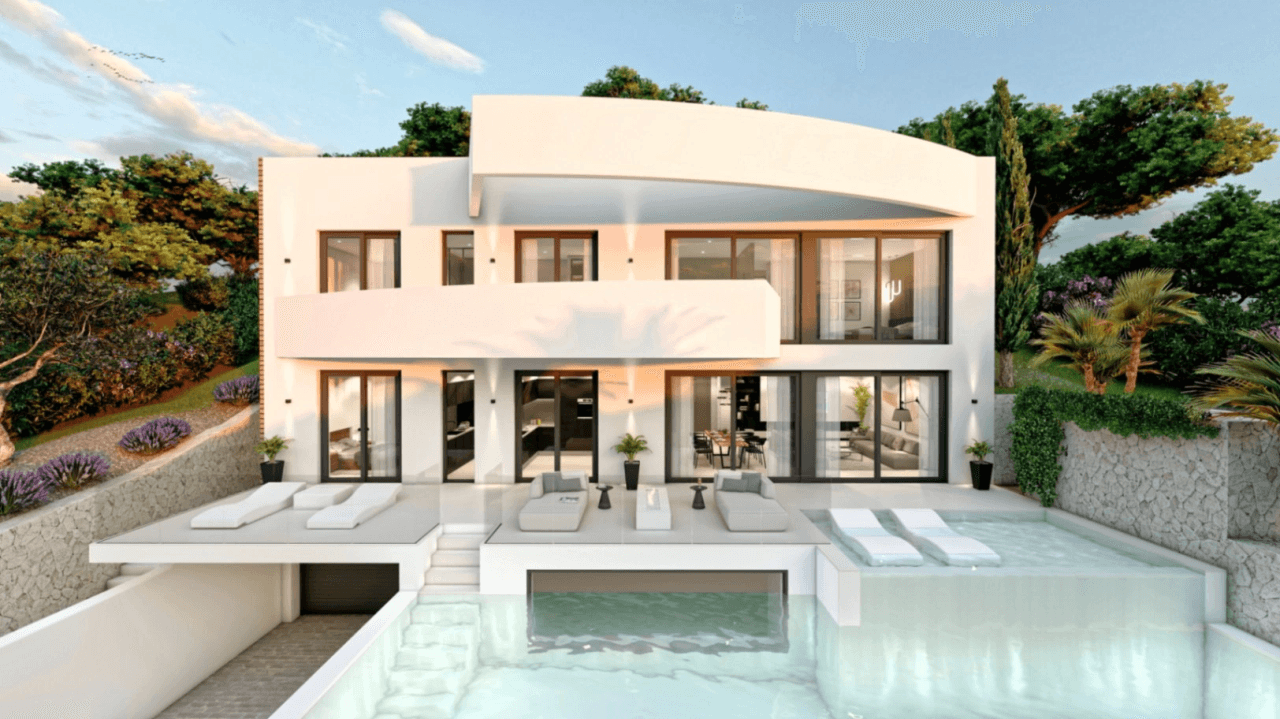 En construction : villa de luxe à Altea