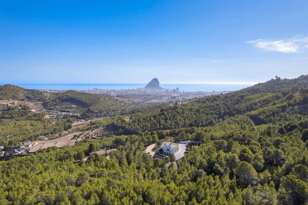 Belle finca avec vue sur la mer à vendre à Calpe