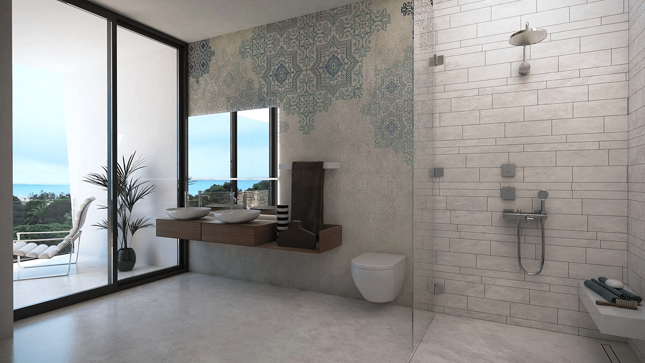 Villas exclusives avec 3 - 4 chambres à coucher, 3 - 4 salles de bains, W.C., toit-terrasse et piscine privée à seulement 600 m de la plage