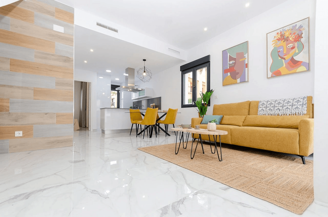 Villas avec 3 chambres, 3 salles de bains, climatisation pré-installée, piscine privée et parking privé