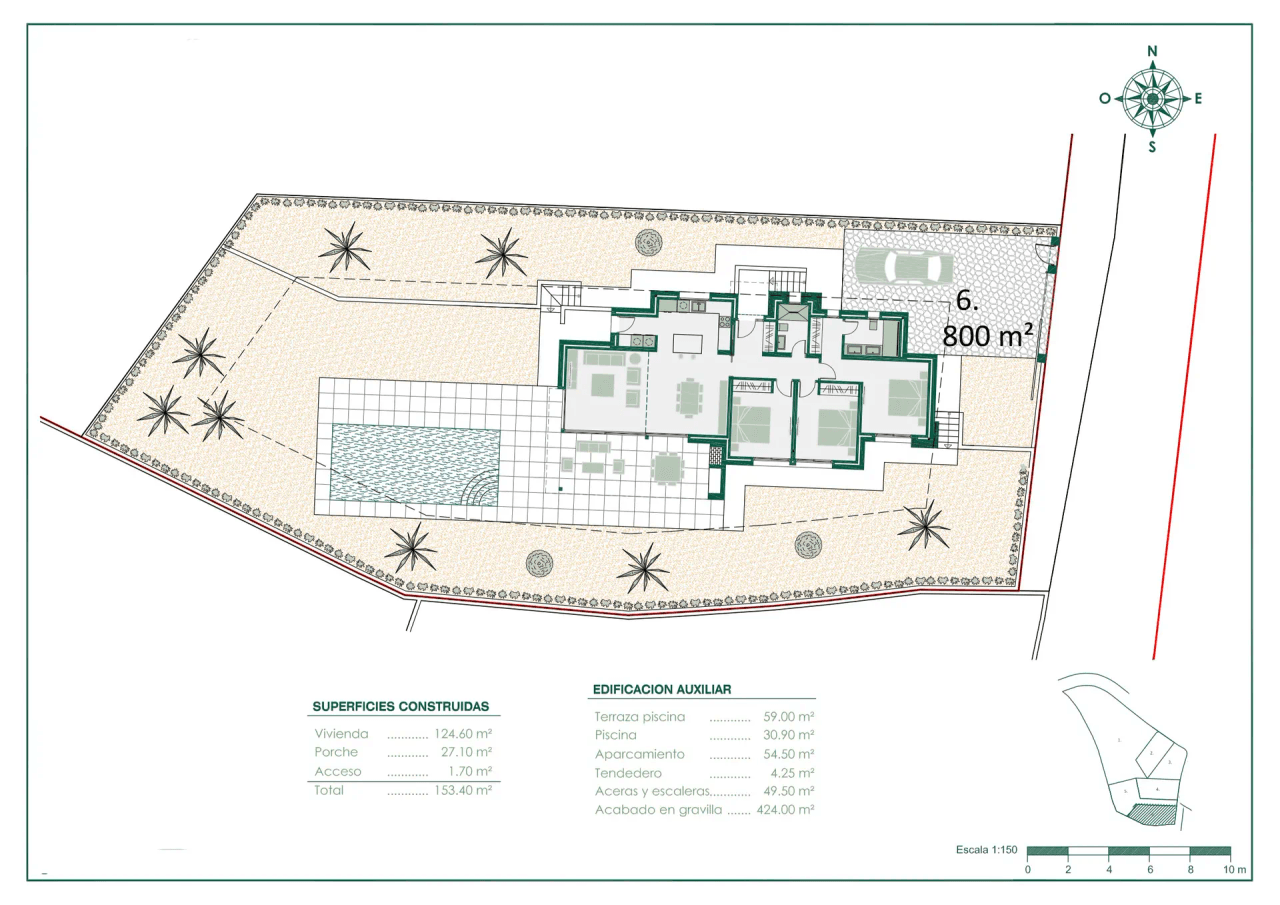 Projet de villa de plain-pied à vendre à Benissa