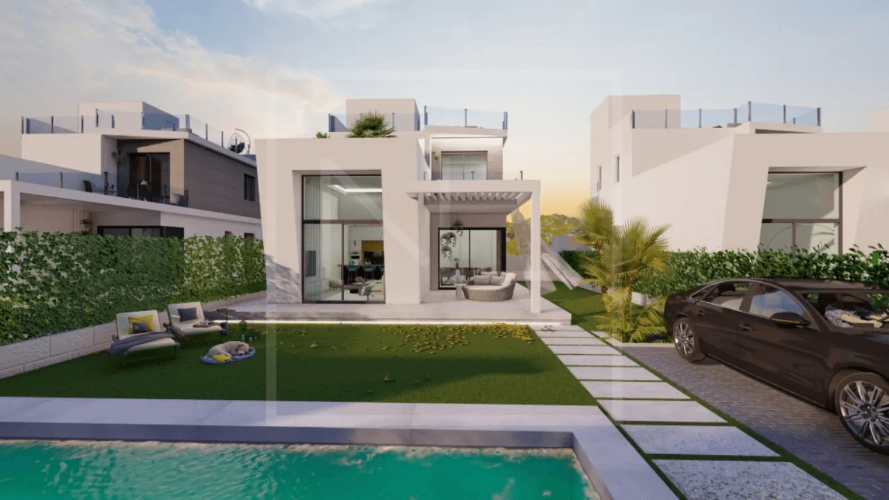 Villas neuves individuelles de 3 chambres, 3 salles de bains à Finestrat