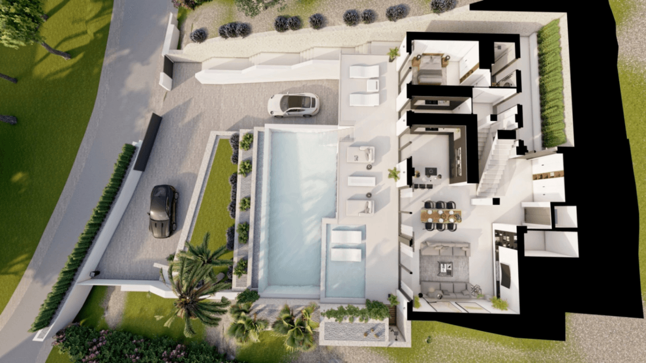 En construction : villa de luxe à Altea