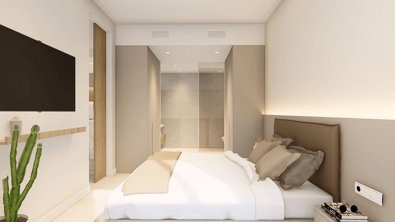 Appartements de 3 chambres y 2 salles de bain dans un complexe privé avec piscine communautaires