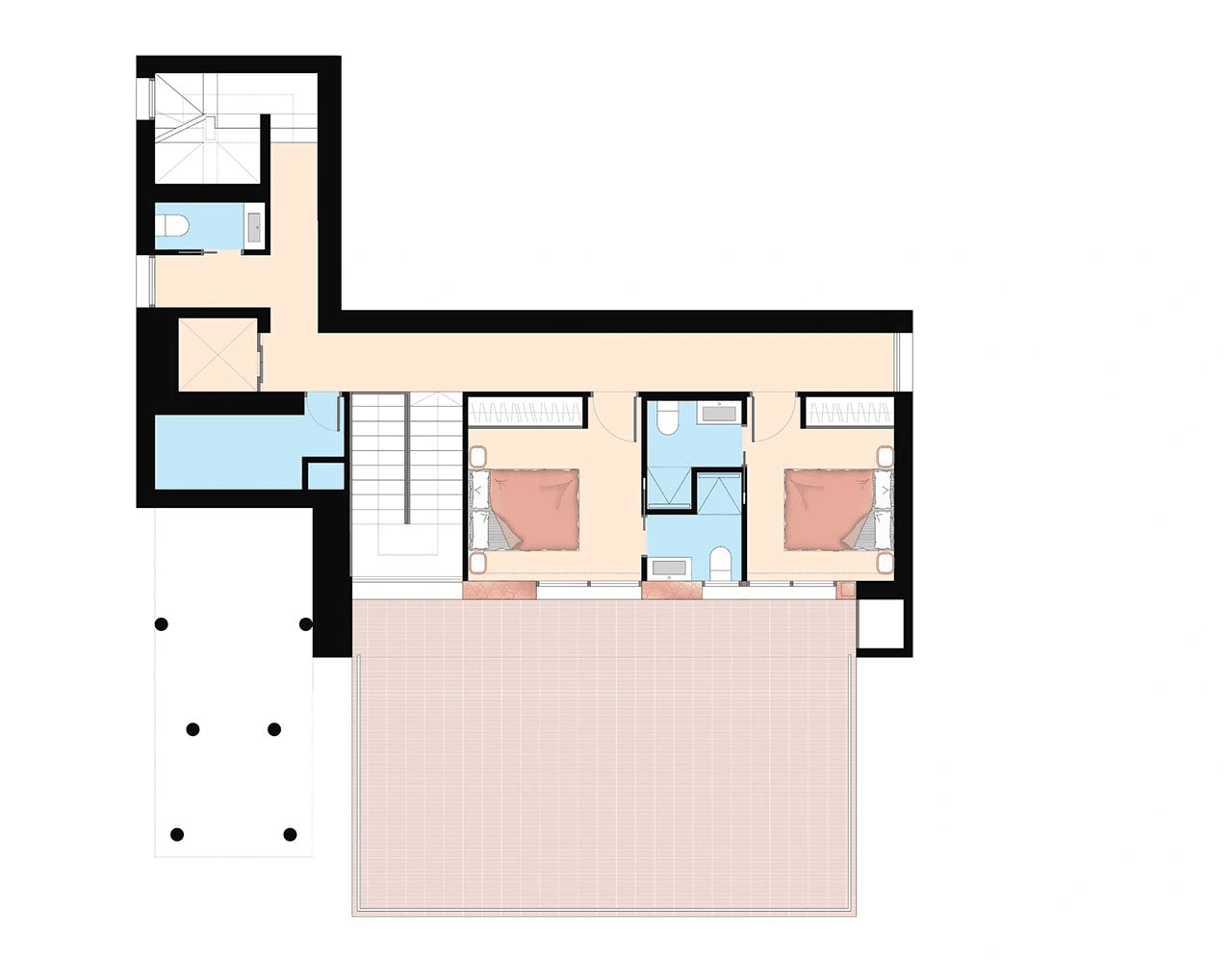 Villas spacieuses et exclusives avec piscine à débordement, garage et vue sur la mer