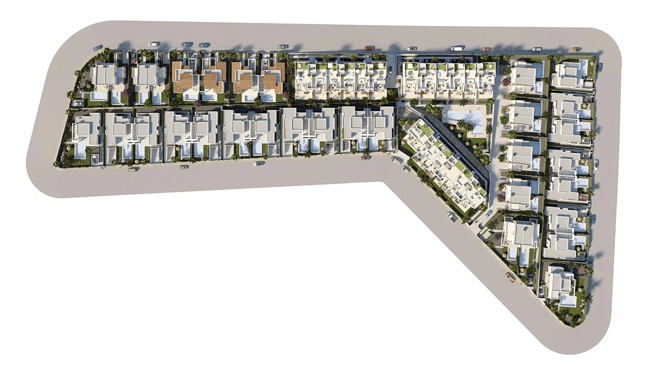 Villas élégantes de 3 chambres à coucher, 2 salles de bain, air conditionné et piscine privée dans un complexe de golf