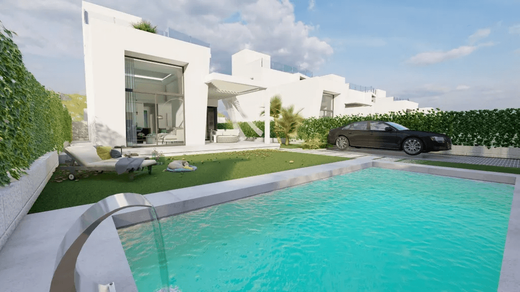 En construction : 22 villas modernes près du golf à Finestrat
