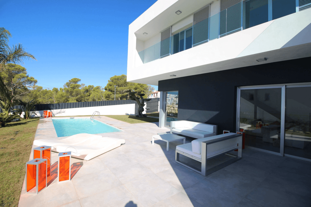 3 chambre 3 salle de bains Villa avec vue sur la mer à Finestrat