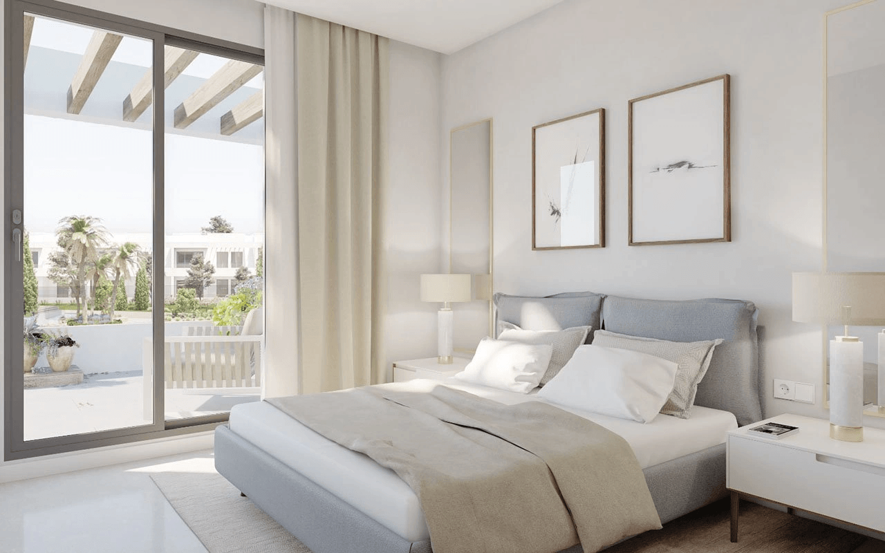 Penthouses modernes de 2 chambres avec piscine communautaire à seulement 250 m de la mer