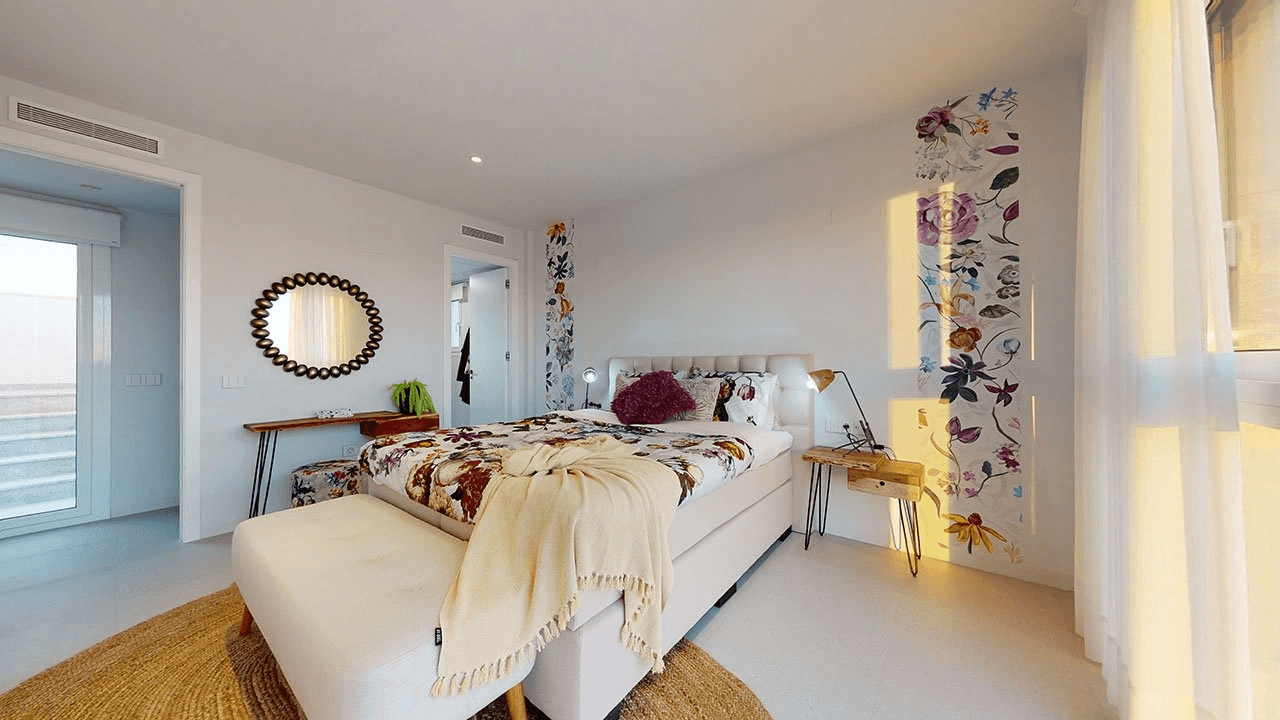 Merveilleuses villas avec 3 chambres, 3 salles de bain, toit-terrasse, vue sur la mer et piscine privée