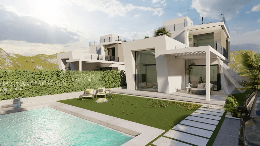 En construction : 22 villas modernes près du golf à Finestrat