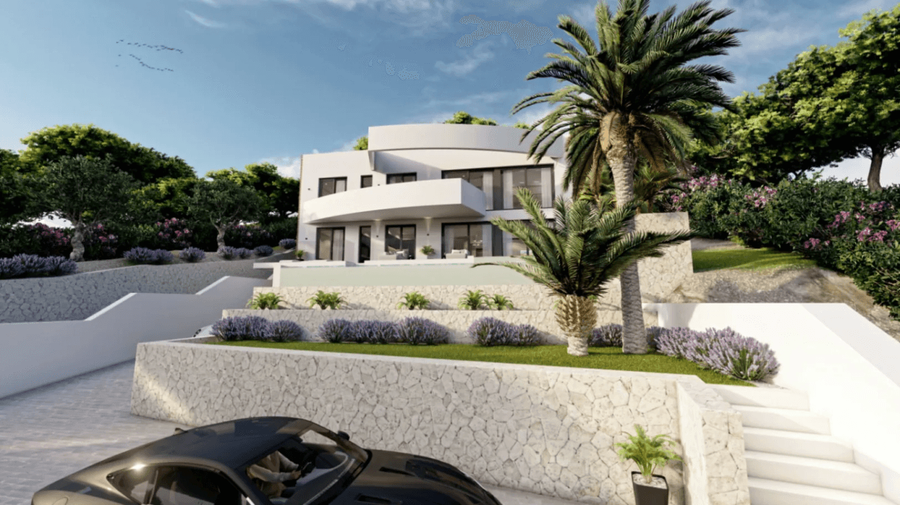 En construction : villa de luxe à Altea