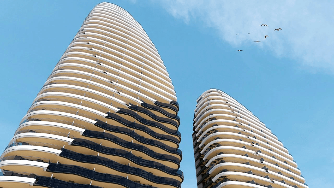 Appartements avec 2 chambres, 2 salles de bain, climatisation et vue sur la mer à seulement 100 m de la plage