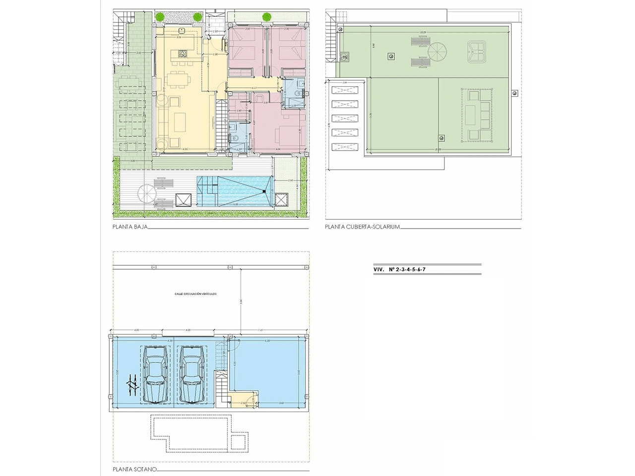 Merveilleuses villas avec 3 chambres, 2 salles de bain, toit-terrasse, garage et piscine privée