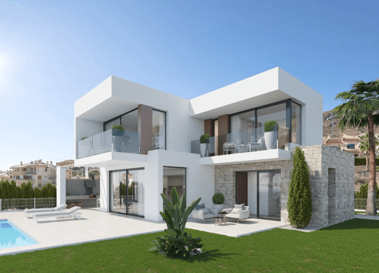 Villa nouvelle construction vue mer à vendre à Finestrat