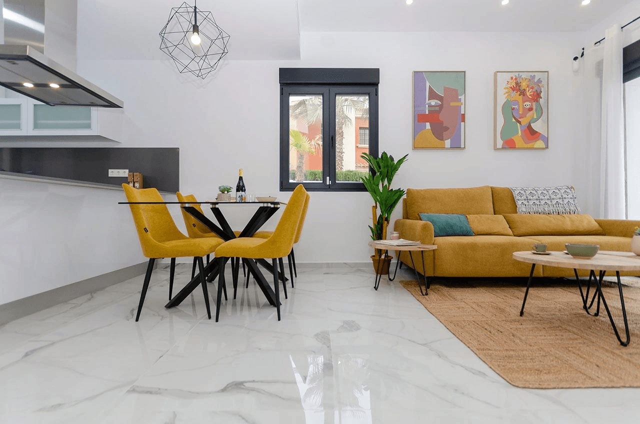 Villas avec 3 chambres, 3 salles de bains, climatisation pré-installée, piscine privée et parking privé