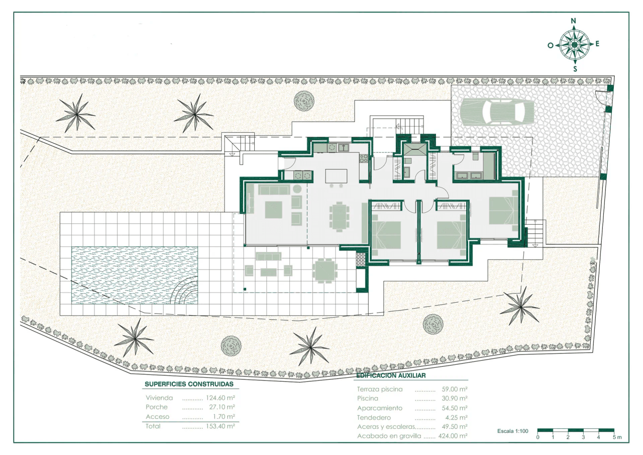 Projet de villa de plain-pied à vendre à Benissa