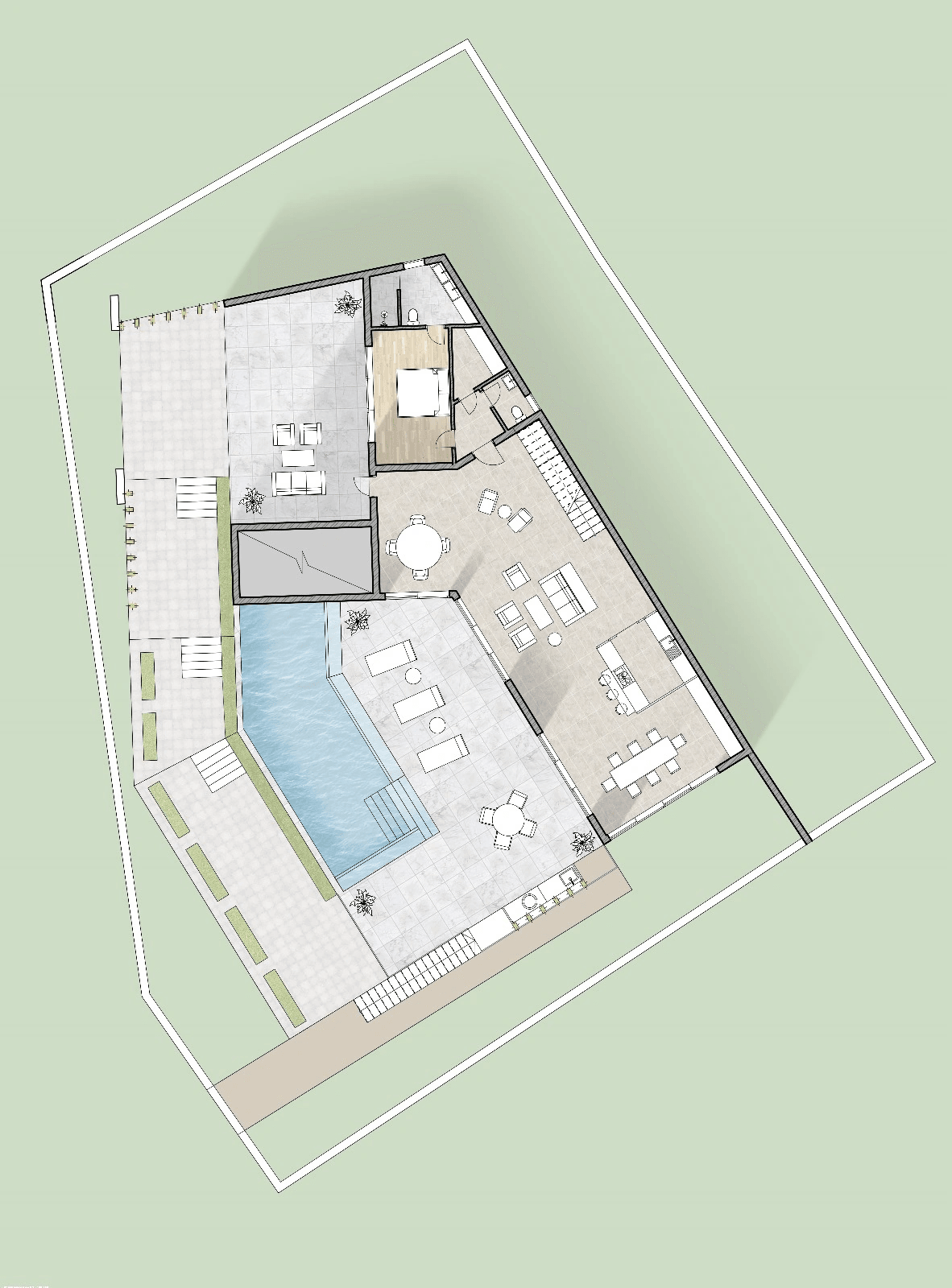 Villa au design moderne avec des vues spectaculaires sur la mer et des caractéristiques luxueuses