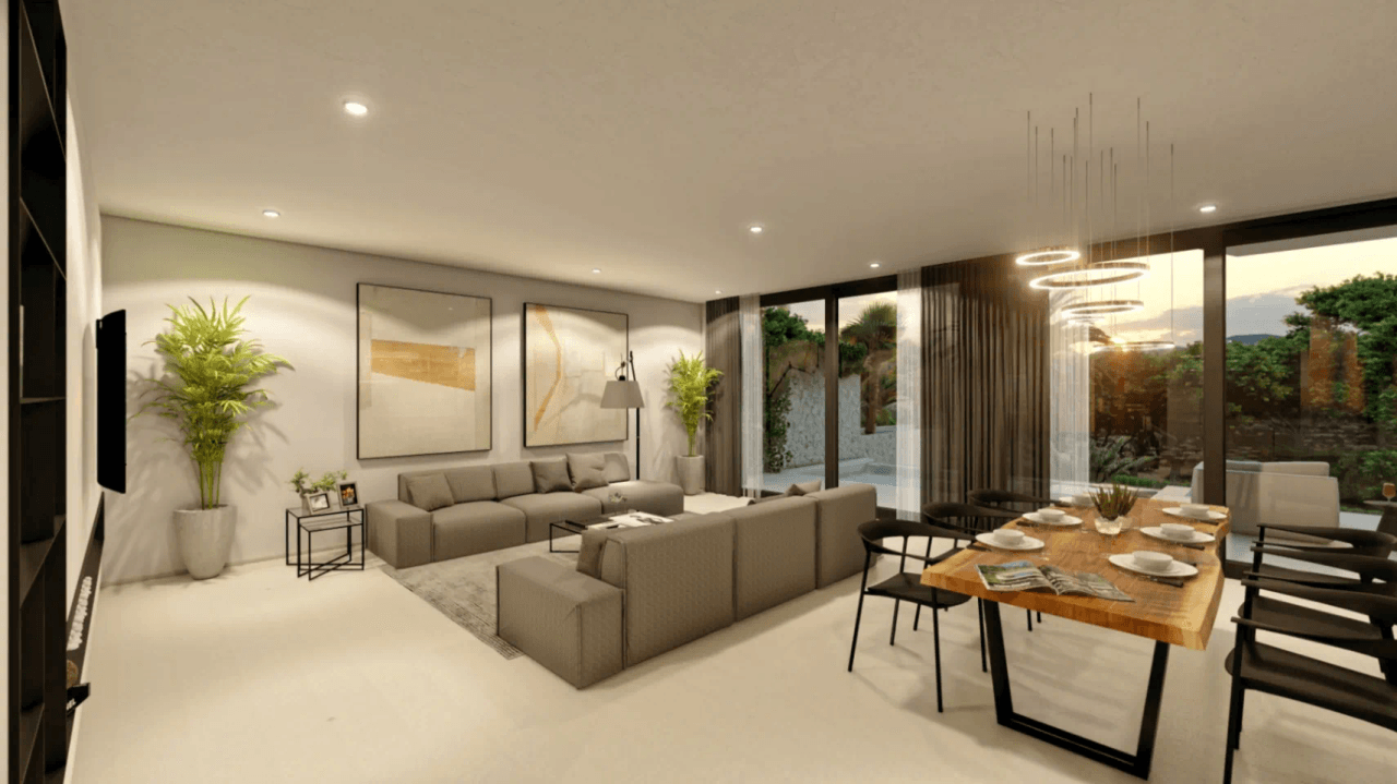 En construction : villa de luxe à Altea