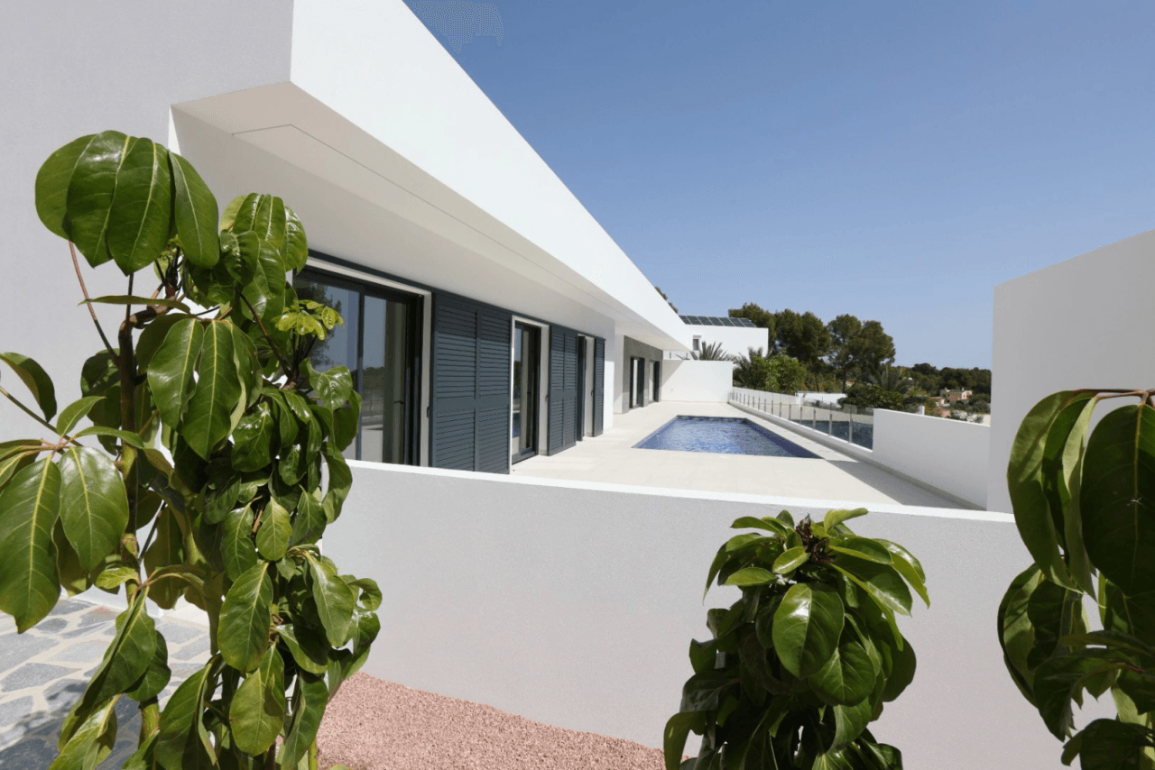 Villa moderne clé en main à vendre avec vue sur la mer à Benissa