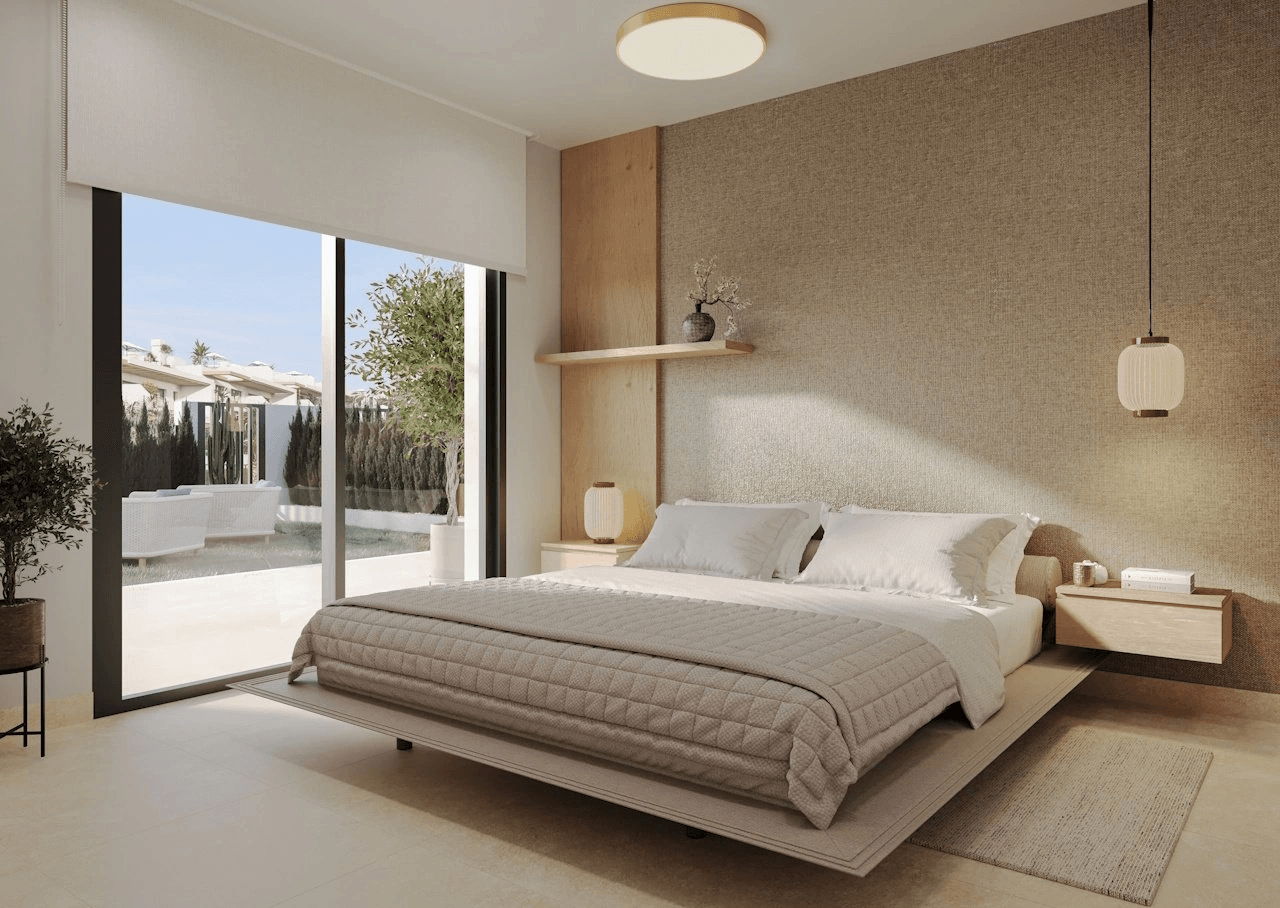 Appartements avec 3 chambres, 2 salles de bain, parking privé, piscines communes et jacuzzis chauffés