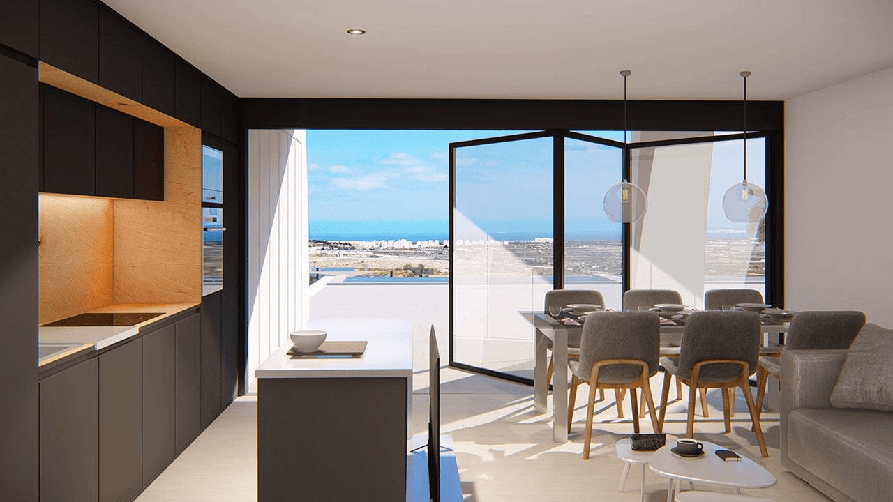 Appartements fantastiques au rez-de-chaussée avec vue sur la mer et piscine privée dans un merveilleux complexe avec piscine intérieure chauffée