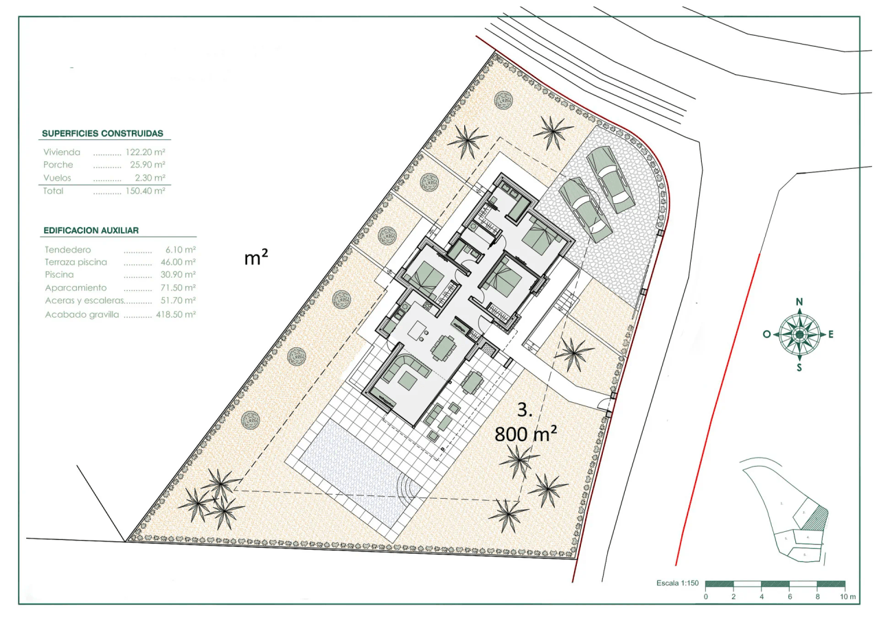 Projet de villa de plain-pied à vendre à Benissa