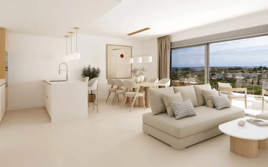 Appartement neuf avec 3 chambres à 200 m de la plage