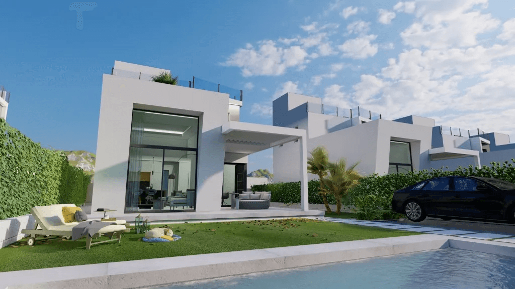En construction : 22 villas modernes près du golf à Finestrat