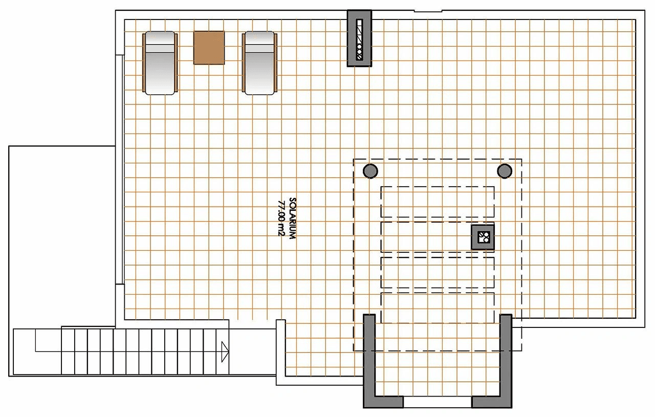 Bungalows exclusivos de planta alta con 2 o 3 dormitorios, parking privado y piscina comunitaria