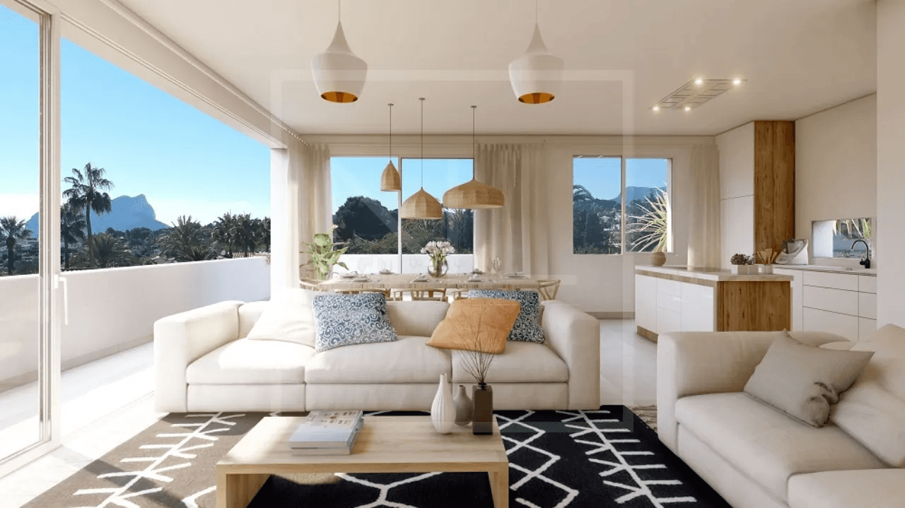 Villa individuelle de 4 chambres et 3 salles de bains à vendre à Benissa Costa
