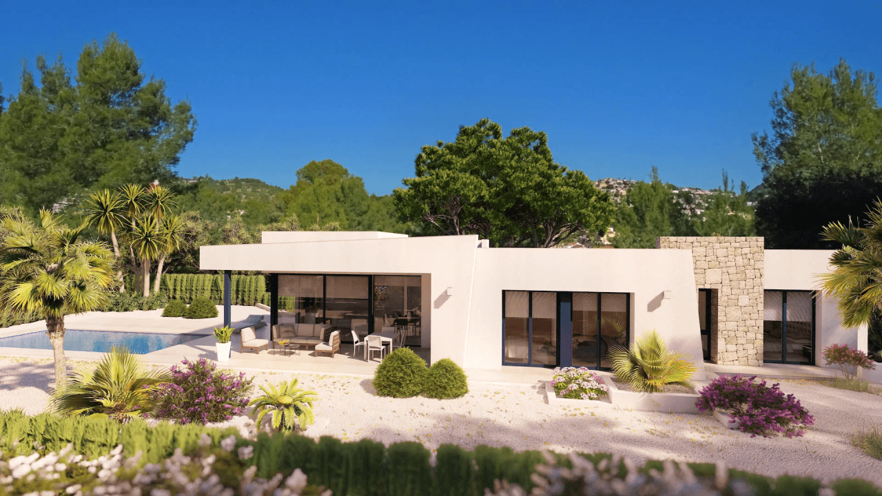 Projet de villa de plain-pied à vendre à Benissa