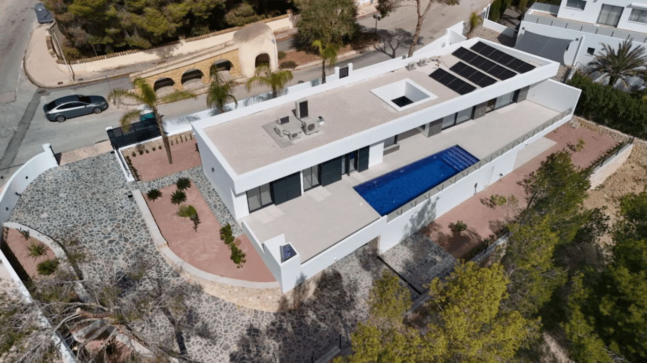 Villa moderne clé en main à vendre avec vue sur la mer à Benissa