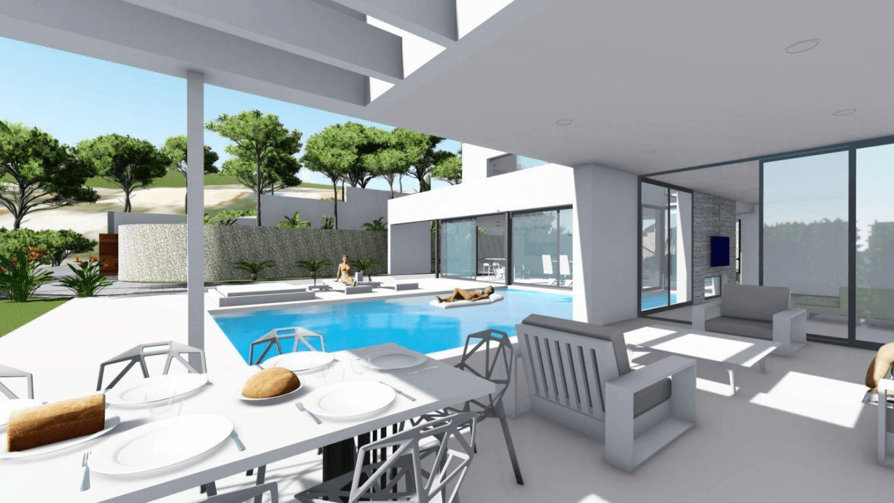 PROJET VILLA AVEC PISCINE À CALPE À VENDRE