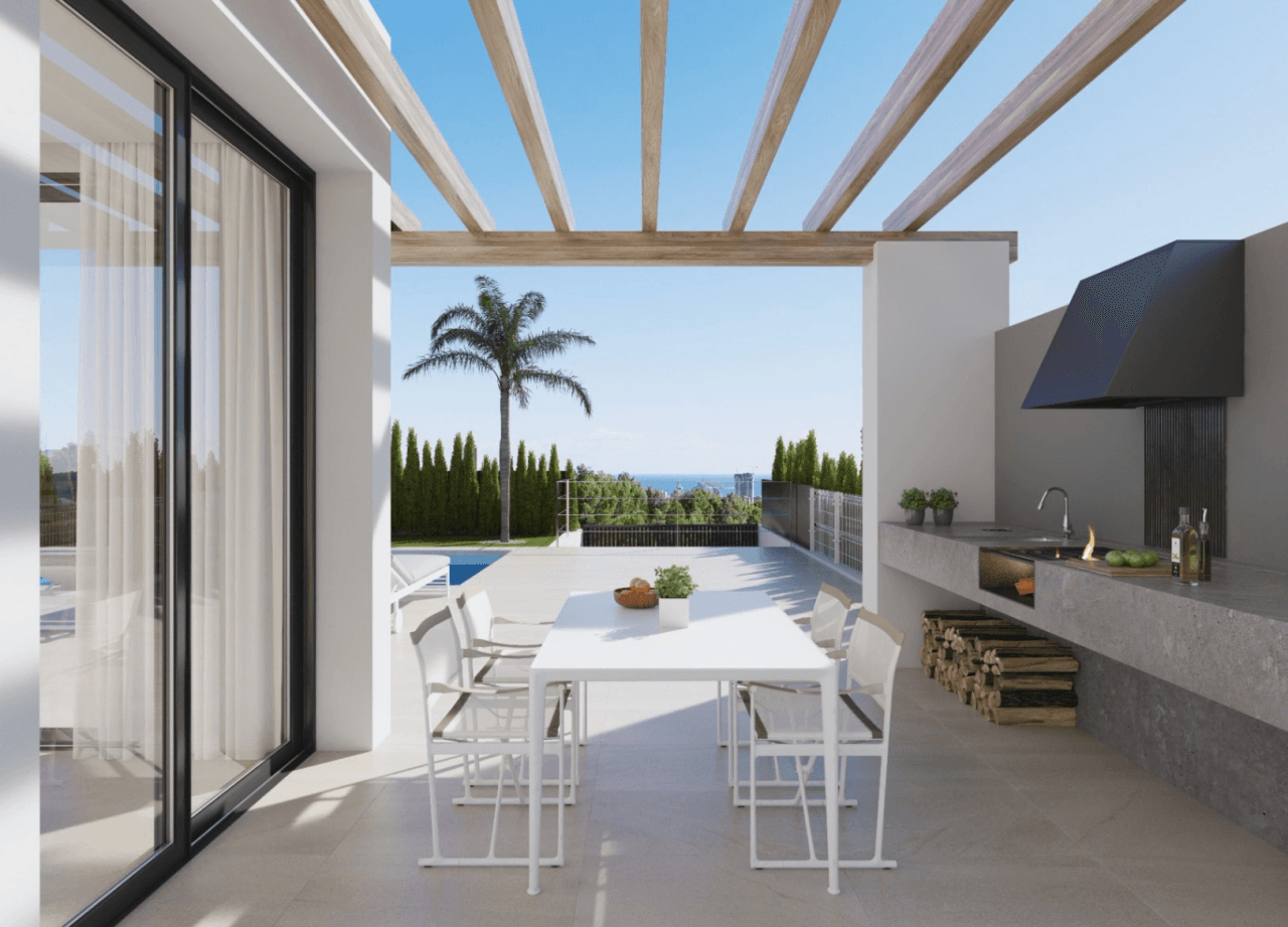 Villa nouvelle construction vue mer à vendre à Finestrat