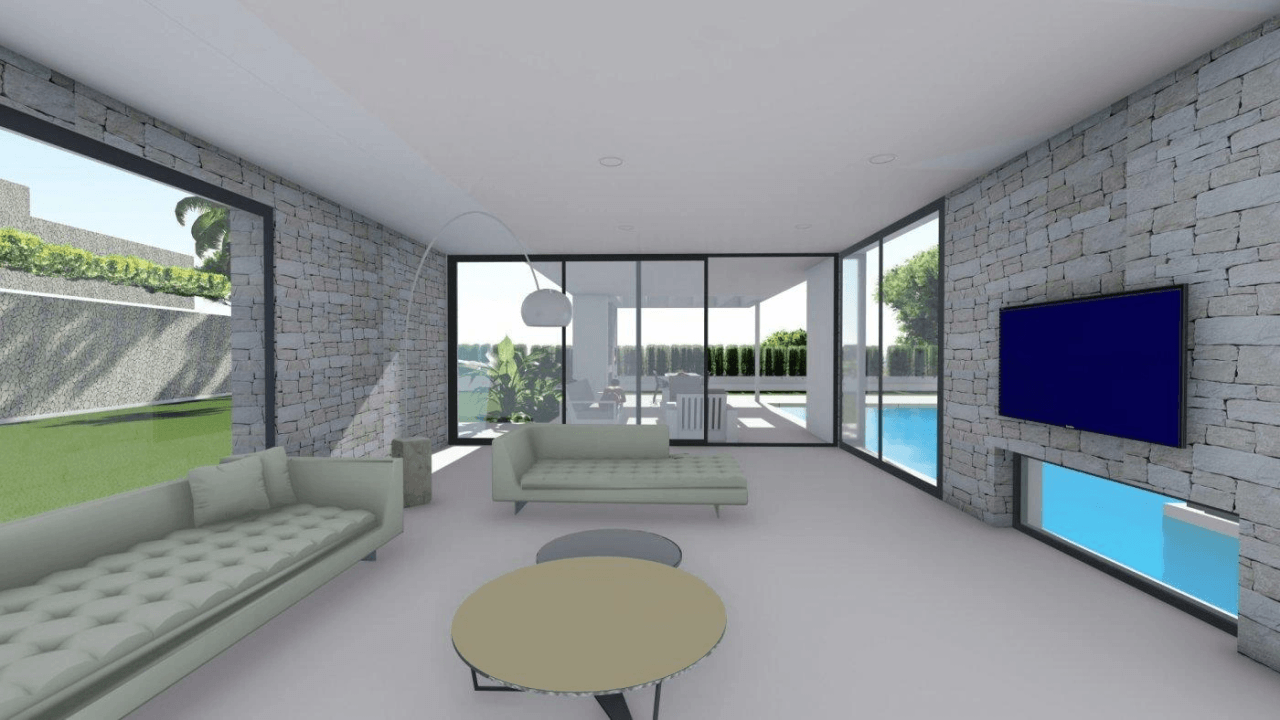 PROJET VILLA AVEC PISCINE À CALPE À VENDRE