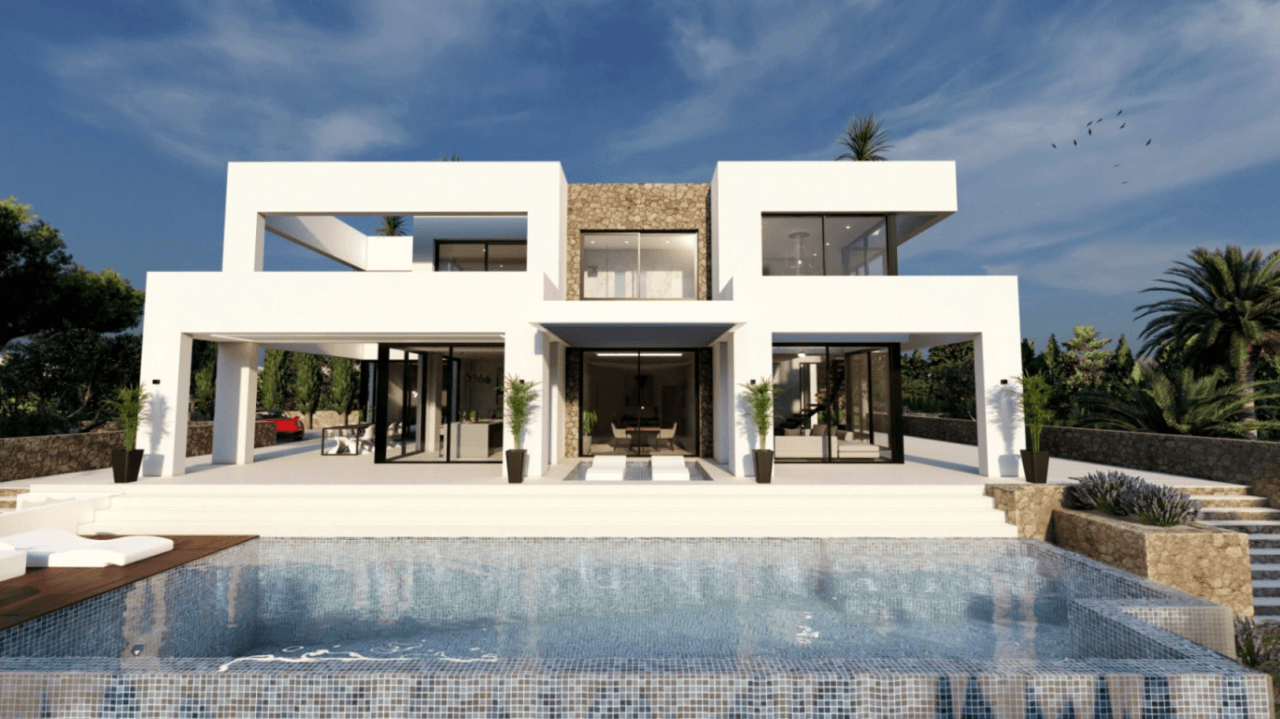 Robuste villa neuve à vendre à Benissa