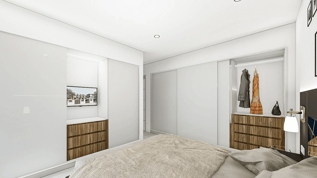 Adosados de 3 dormitorios y 3 baños con solario, parking privado y piscina privada a unos 2,5 km de la playa