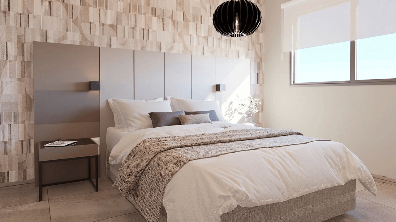 Appartements avec 3 chambres à coucher, climatisation, chauffage au sol dans les salles de bains et vue sur la mer à seulement 300 m de la plage
